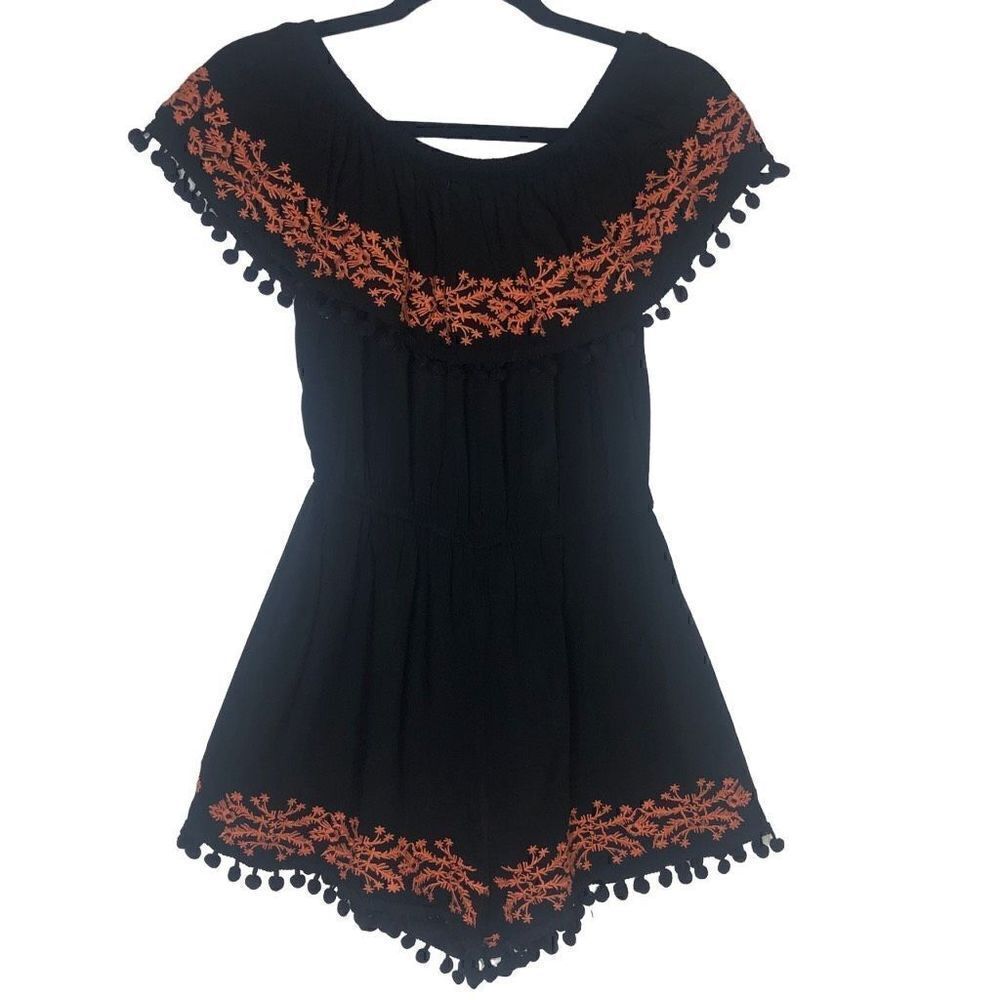 Miao Miao Black Knit Romper